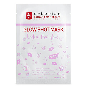 ERBORIAN Glow Shot Mask rozświetlająca maseczka na płachcie do twarzy 15g