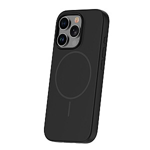 iLike Apple iPhone 15 Pro Мягкий силиконовый чехол с магнитным креплением, черный