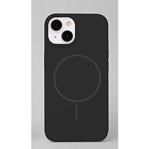 iLike Apple iPhone 15 Мягкий силиконовый чехол с магнитом, черный