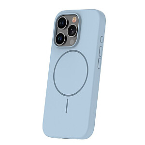 iLike Apple iPhone 16 Pro Soft Touch Silicone case With Magnetic Light Blue
