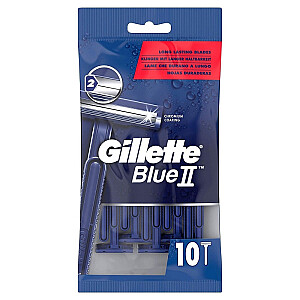 GILLETTE Blue II Men's Disposable Razors maszynki jednorazowe 10szt.