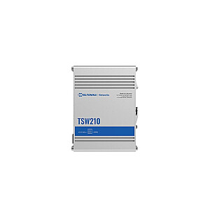 Przełącznik niezarządzalny TSW210 Switch 2xSFP 8xPoE+ 8xGbE DIN RAIL Back Panel 