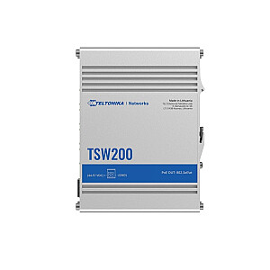 Przełącznik przemysłowy TSW200 2xSFP 8xGigabit Ethernet 8xPoE+DIN 