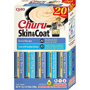 INABA CAT CHURU SKIN &amp; COAT TUNA лакомство для кошек 20x14 г (280 г)