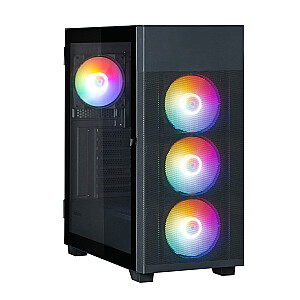 Zalman S5 Neo Black ATX, вентилятор FRGB x4