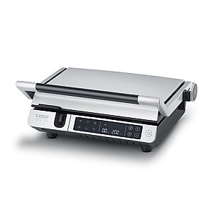 Caso dvigubas kontaktinis grilis su termokontrole | SteakMaster Pro | Kontaktinis grilis | 2000 W | Nerūdijančio plieno / juoda
