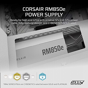 Блок питания RM850e БЕЛЫЙ 80+ЗОЛОТО F.MODULAR ATX 3.1 