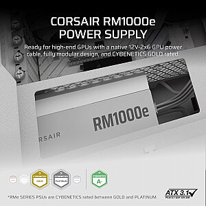 Блок питания RM1000e БЕЛЫЙ 80+ЗОЛОТО F.MODULAR ATX3.1 