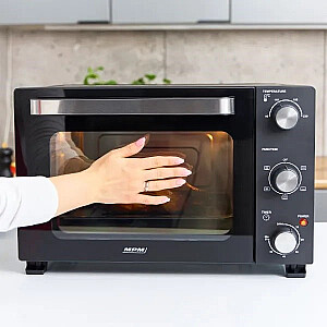 MPM MPE-14/T - elektrinė orkaitė su termocirkuliacijos sistema, juoda