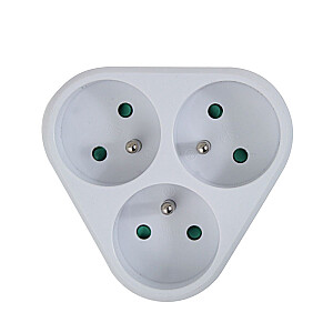 Esperanza ELK303W elektros skirstytuvas, 3 lizdai, baltas