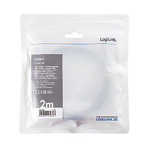 Kabel USB3.2 gen1 TypeC do USB-C/F, PD, 2m 