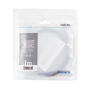 Kabel USB3.2 gen2 TypeC do USB-C/F, PD, 1m 