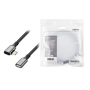 Kabel USB3.2 Gen1 TypeC do USB-C/F, PD, 2m 