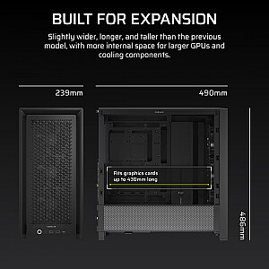 Obudowa FRAME 4000D RS Black Mid Tower ATX 