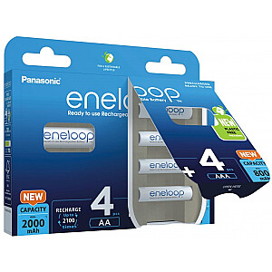 Panasonic Eneloop zestaw 4x AA 2000 мАч + 4x AAA 800 мАч