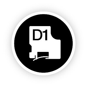DYMO D1 Standard – juodai baltame fone – 9 mm