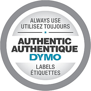 DYMO D1 Standard – juodai baltame fone – 12 mm