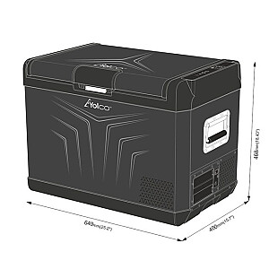 ПОРТАТИВНЫЙ КОМПРЕССОРНЫЙ ХОЛОДИЛЬНИК GCX47 ЧЕРНЫЙ
