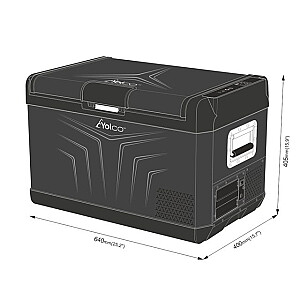 ПОРТАТИВНЫЙ КОМПРЕССОРНЫЙ ХОЛОДИЛЬНИК GCX37 ЧЕРНЫЙ