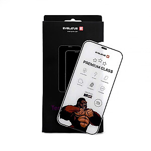 Evelatus Apple iPhone 16 Plus Corning Gorilla Glass Anti-Static 3D Full Cover 10X Stronger Black