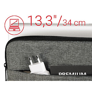 Nešiojamojo kompiuterio dėklas Terra 13.3, pilkas