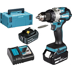 Аккумуляторная дрель-шуруповерт Makita DDF489RTJ 18 В, 2 аккумулятора по 5 Ач