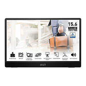 MSI PRO MP161 E2U - 15.6" | IPS | Full HD | 4ms | 60Hz