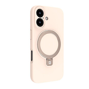 Evelatus Apple iPhone 16 Premium Magsafe with Stand Soft Touch Silicone Case Pink Sand