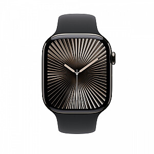 Pasek sportowy w kolorze czarnym do koperty 46 mm - rozmiar S/M