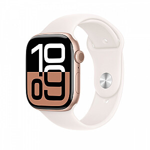 Pasek sportowy w kolorze łagodnego różu do koperty 46 mm - rozmiar S/M