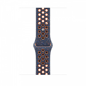 Pasek sportowy Nike w kolorze błękitnego płomienia do koperty 46 mm - rozmiar S/M
