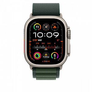 Opaska Alpine w kolorze ciemnozielonym do koperty 49 mm - rozmiar S - elementy z tytanu w kolorze naturalnym