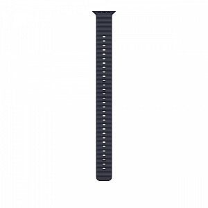 Przedłużka do paska Ocean w kolorze granatu do koperty 49 mm - elementy z tytanu w kolorze naturalnym