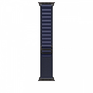 Ремешок Alpine navy blue для корпуса 49 мм - размер M - черные титановые элементы