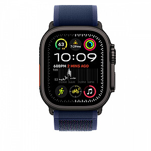 Opaska Trail w kolorze niebieskim do koperty 49 mm - rozmiar S/M - elementy z tytanu w kolorze czarnym