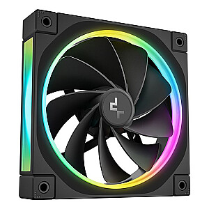 „DeepCool FL12R-3 in 1“ kompiuterio korpuso ventiliatorius, 12 cm, juodas, 3 vnt.