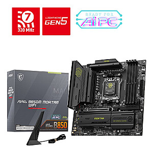 Pagrindinė plokštė MSI MAG B850M MORTAR WIFI AMD B850 Lizdas AM5 micro ATX