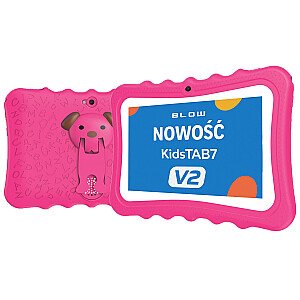 Planšetė KidsTAB7 V2 BLOW 4/32GB rožinis dėklas 2MP