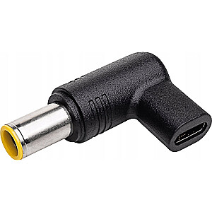 Akyga maitinimo laidas AKYGA AK-ND-C12 universalus USB-C maitinimo šaltinio kištukas / 7.9 x 5.5 mm + kontaktas