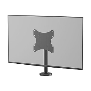 „Neomounts DS42-430BL12“ televizoriaus stovas, 1 ekranas, 23–43 colių, 0–50 kg, VESA 100x100–200x200, tvirtinamas varžtais, pasukamas 60° kampu, juodas | „Neomounts“