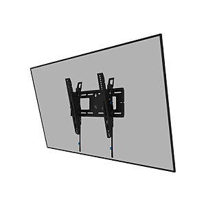 „Neomounts LEVEL-750 WL35-750BL14“ pakreipiamas, tvirtas sieninis laikiklis – 32–75 colių ekranas – maks. 100 kg – VESA 100x100–400x400 – gylis 9,3 cm – reguliuojamas lygis | „Neomounts“
