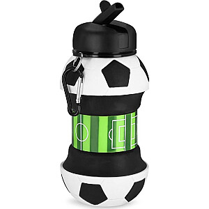 „Spokey Bottle“ sulankstomas silikoninis butelis futbolo kamuolio formos „Spokey CORT“