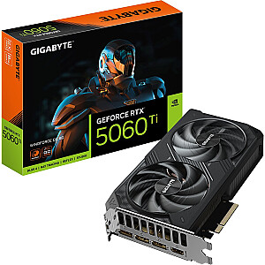 „Gigabyte GeForce RTX 5060 Ti Windforce OC 8GB GDDR7“ vaizdo plokštė (GV-N506TWF2OC-8GD)