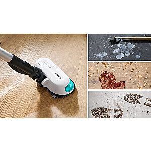 Bosch BCS71HYG4 belaidis dulkių siurblys 2 viename, siurbia ir plauna grindis „Unlimited 7 ProHygienic Aqua White“