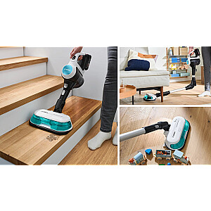 Bosch BCS71HYG4 belaidis dulkių siurblys 2 viename, siurbia ir plauna grindis „Unlimited 7 ProHygienic Aqua White“