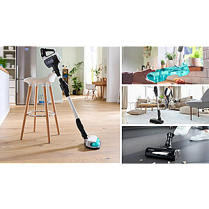 Bosch BCS71HYG4 belaidis dulkių siurblys 2 viename, siurbia ir plauna grindis „Unlimited 7 ProHygienic Aqua White“