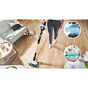Bosch BCS71HYG4 belaidis dulkių siurblys 2 viename, siurbia ir plauna grindis „Unlimited 7 ProHygienic Aqua White“