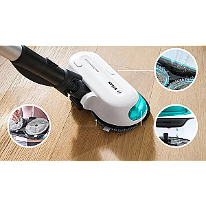 Bosch BCS71HYG4 belaidis dulkių siurblys 2 viename, siurbia ir plauna grindis „Unlimited 7 ProHygienic Aqua White“
