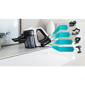 Bosch BCS71HYG4 belaidis dulkių siurblys 2 viename, siurbia ir plauna grindis „Unlimited 7 ProHygienic Aqua White“