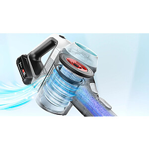 Bosch BCS71HYG4 belaidis dulkių siurblys 2 viename, siurbia ir plauna grindis „Unlimited 7 ProHygienic Aqua White“
